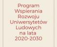 „Program Wspierania Rozwoju Uniwersytetów Ludowych na lata 2020-2030